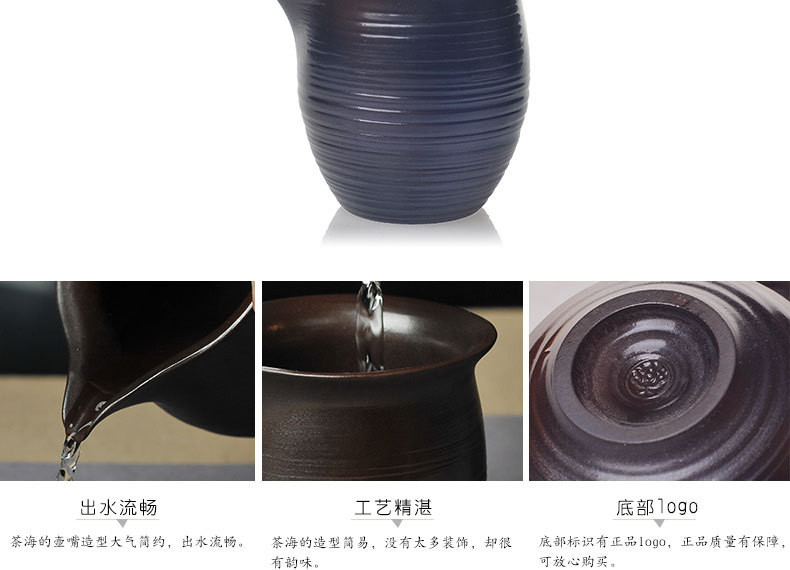 精品柴燒10頭灰陶茶具套組