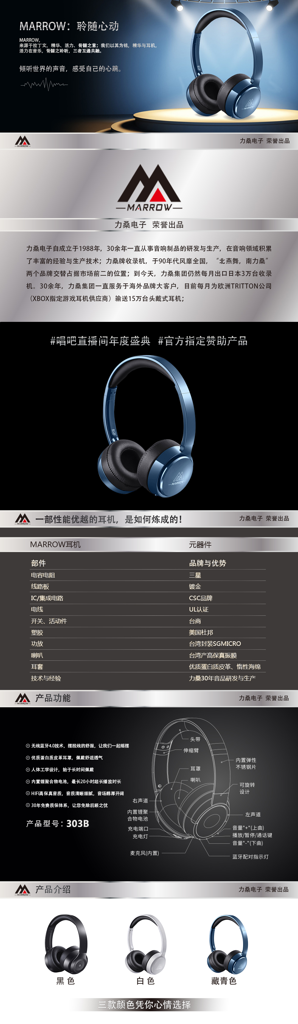 303B藍(lán)牙耳機(jī)頭戴式4.0 手機(jī)音樂(lè)無(wú)線(xiàn)立體聲運(yùn)動(dòng)耳麥