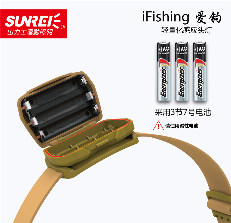 愛釣輕量化感應(yīng)頭燈