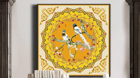 《舉案齊眉》藝術(shù)絲巾