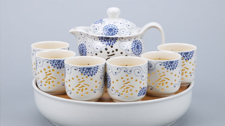 8頭玲瓏茶具、陶瓷茶具